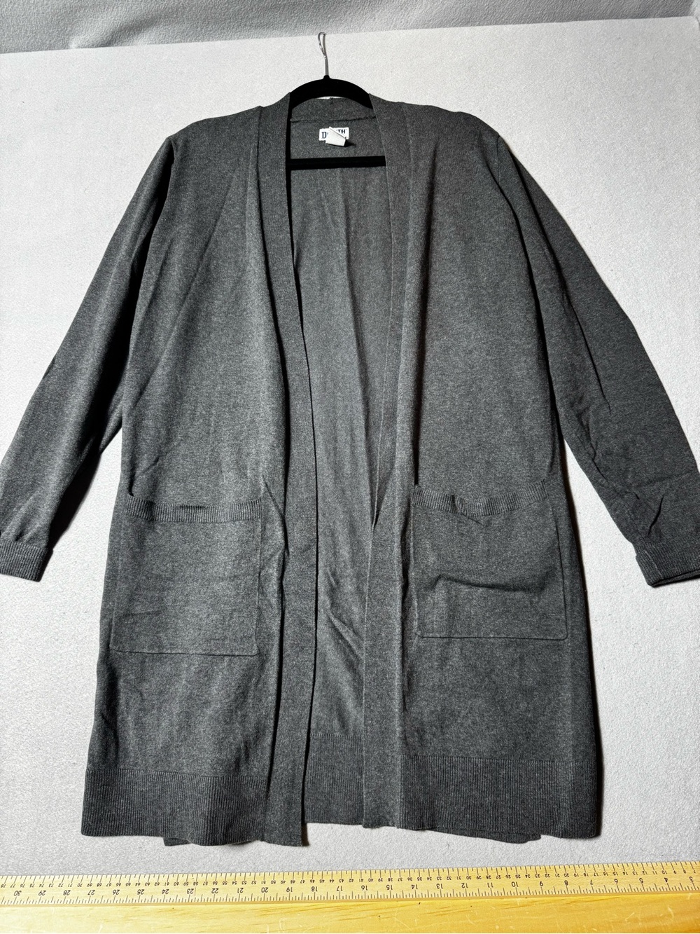 NWOT Duluth Trading Co. Women’s Open-Front Long Knit Cardigan Coatigan - Size S